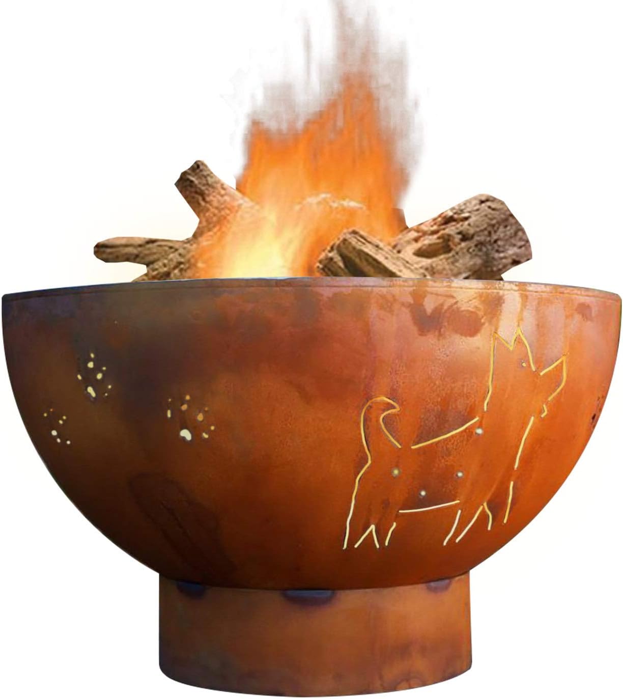 Firepit Art Funky Dog Outdoor Fire Pit Bowl FD 36