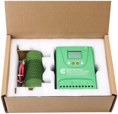 12000W MPPT Hybrid Controller - 220V/12V/24V/48V Wind Solar Power Regulator for Battery Charging & Wind Turbine Generator (Blue)