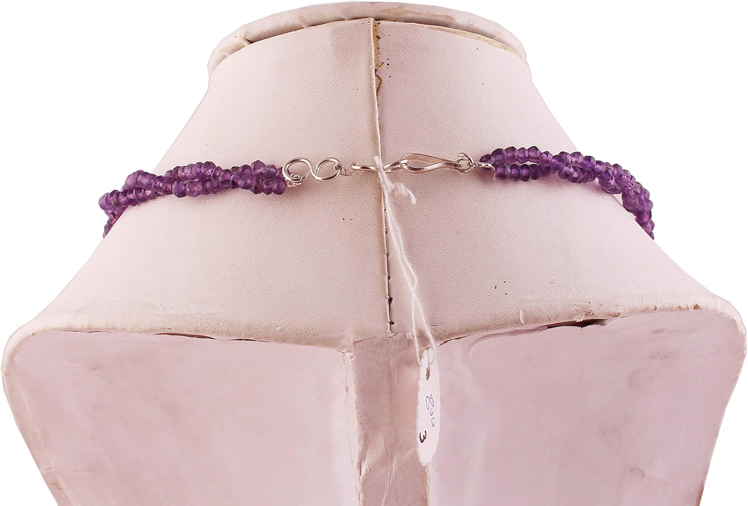 Natural Amethyst Gemstone Beaded Necklace for Women, Gemstone Necklace Chakra, Gemstone Necklace Beads, Gemstone Beads for Jewelry Making, 16