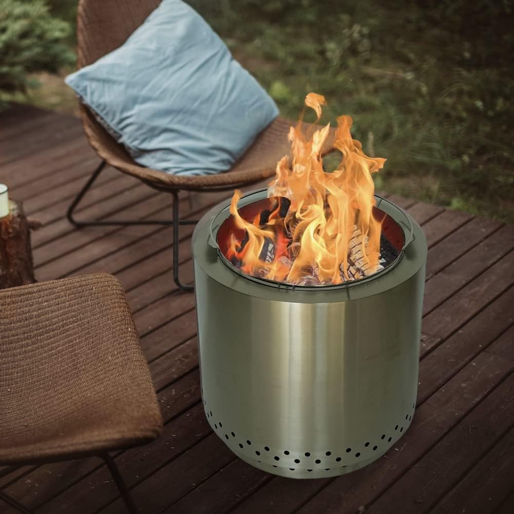 Stainless Steel Fire Pit for Cold Weather
