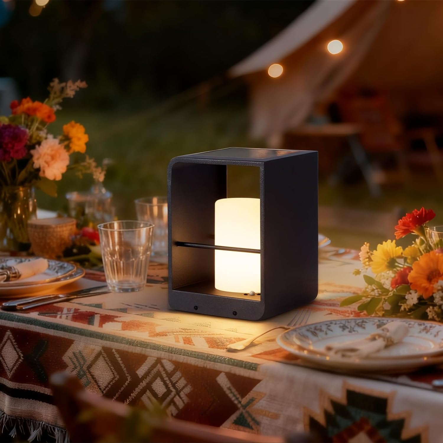 Outdoor Floor Lamps, Solar Powered Lantern