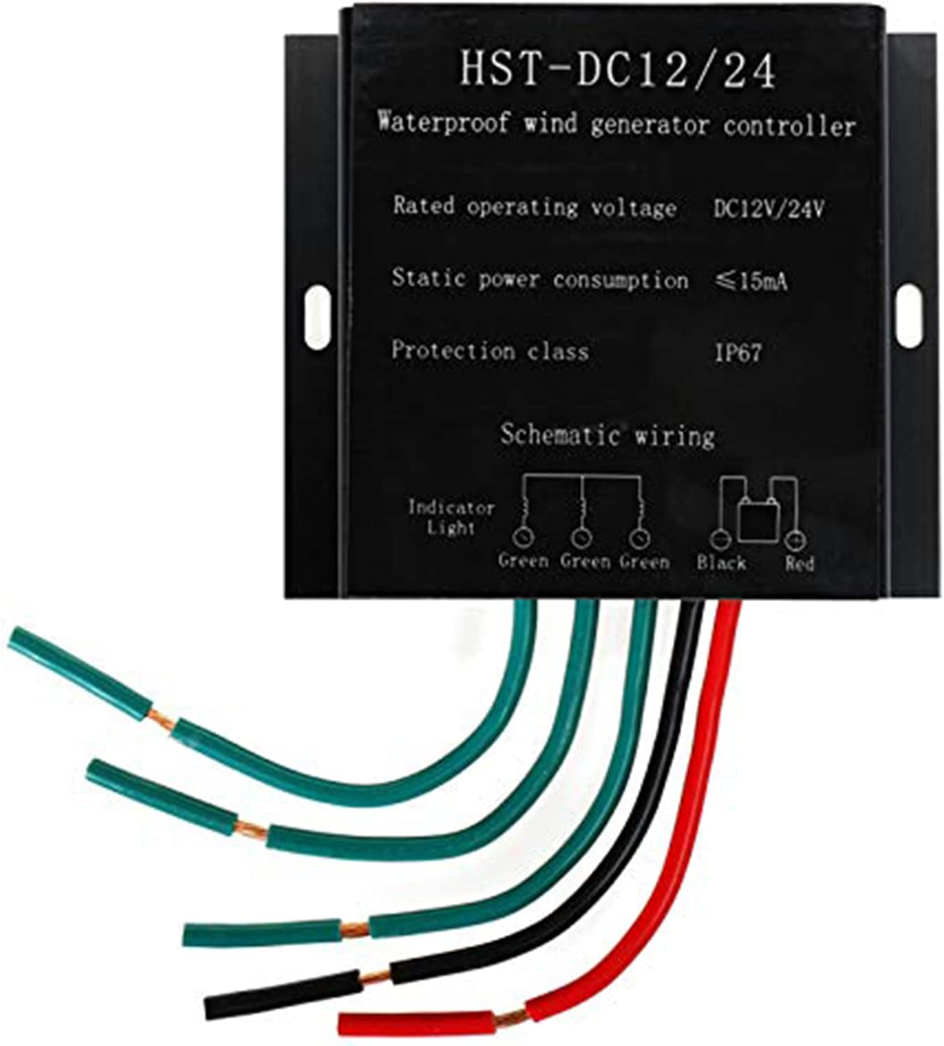 6000W Horizontal Wind Turbine Generator, 2.5M/S Start Wind Speed 24V 48V Windmill with MPPT Charger Controller System Homeuse