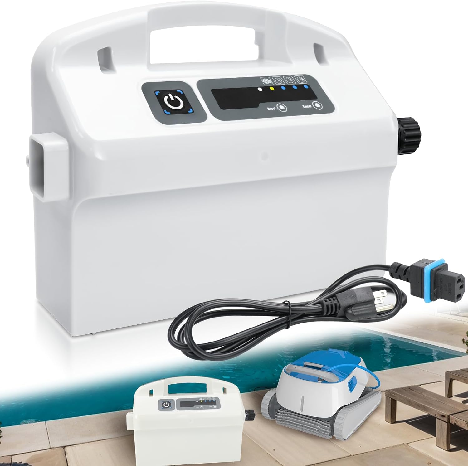 9995678 Assy Power Supply with 6.5h,7h and 7.5h Cycle Mode - for Dolphin Apollo Plus Bio Dlx4 Dx4 Dx4s Dx5s Dx6 Edge M400 M4 M5 Wave 50 75 M500 Robotic Pool Cleaner