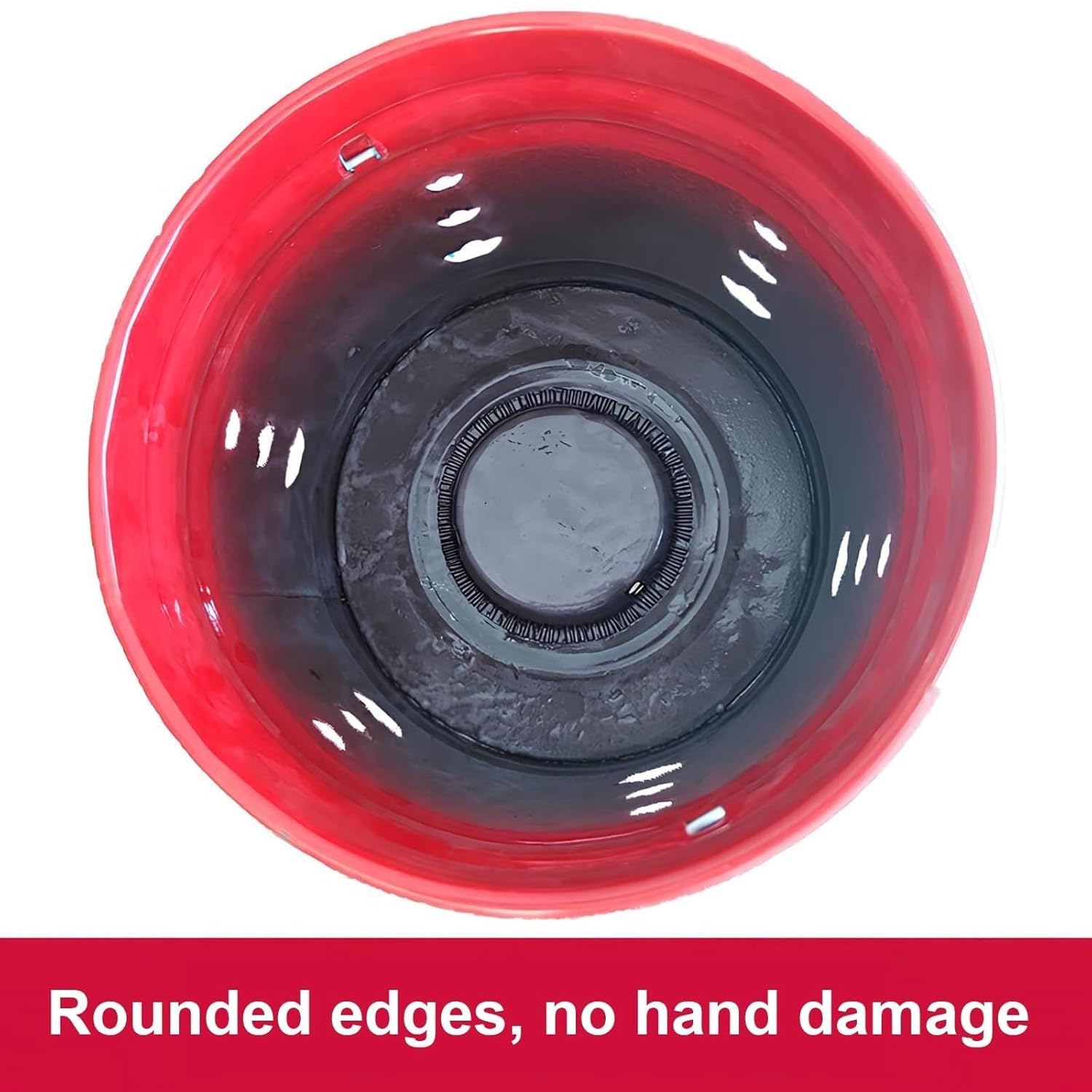 YFJK Metal Trash Burning Barrel with Handle, 33x33cm Paper Burner for Safe Document Disposal, Outdoor Fire Pit for Burning Papers and Waste