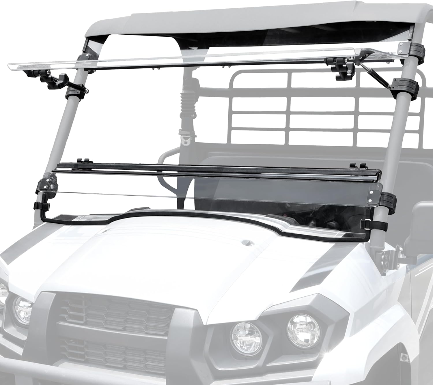 3-IN-1 Front Flip Up Windshield for Kawasaki MULE PRO MX 2019-2026 Accessories, 1/5