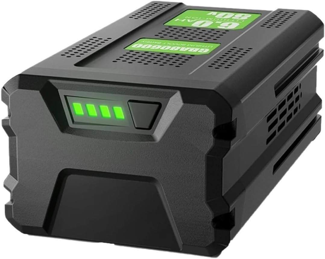 80V 6000mAh Wireless Power Tool Lithium-ion Replaceable Battery, Compatible with Greenworks GBA GBA80600 GBA80200