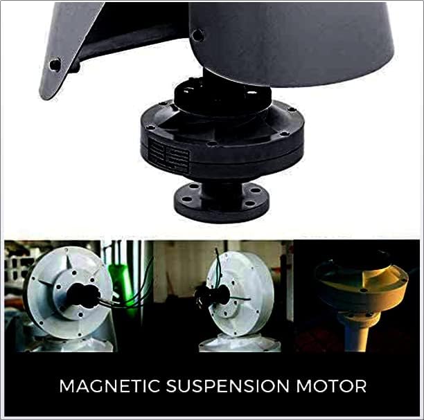 12000W Vertical Wind Turbine, 2-Blade Household Magnetic Wind Turbine Generator Renewable Energy for Home Outdoor Garden