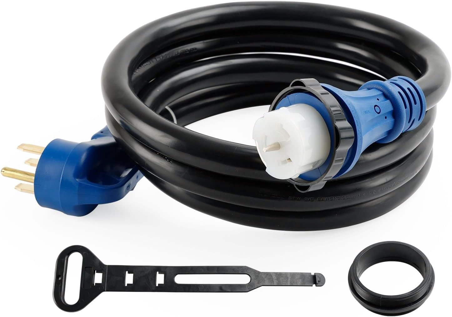 UL Listed 50 Amp 10 Ft RV/Generator Cord With Locking Connector For RV