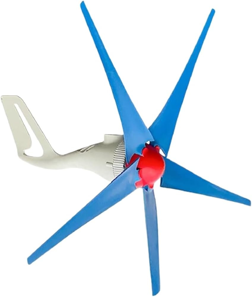 12V 24V with 5 Blades Wind Power Generator, 800W Wind Turbine Generator Kit for Marine, RV, Home, Windmill Generator(24 V)