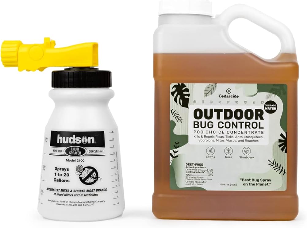 Cedarcide PCO Choice 4 Gallon Case Outdoor Cedar Oil Concentrate Kills & Repels Fleas and Ticks