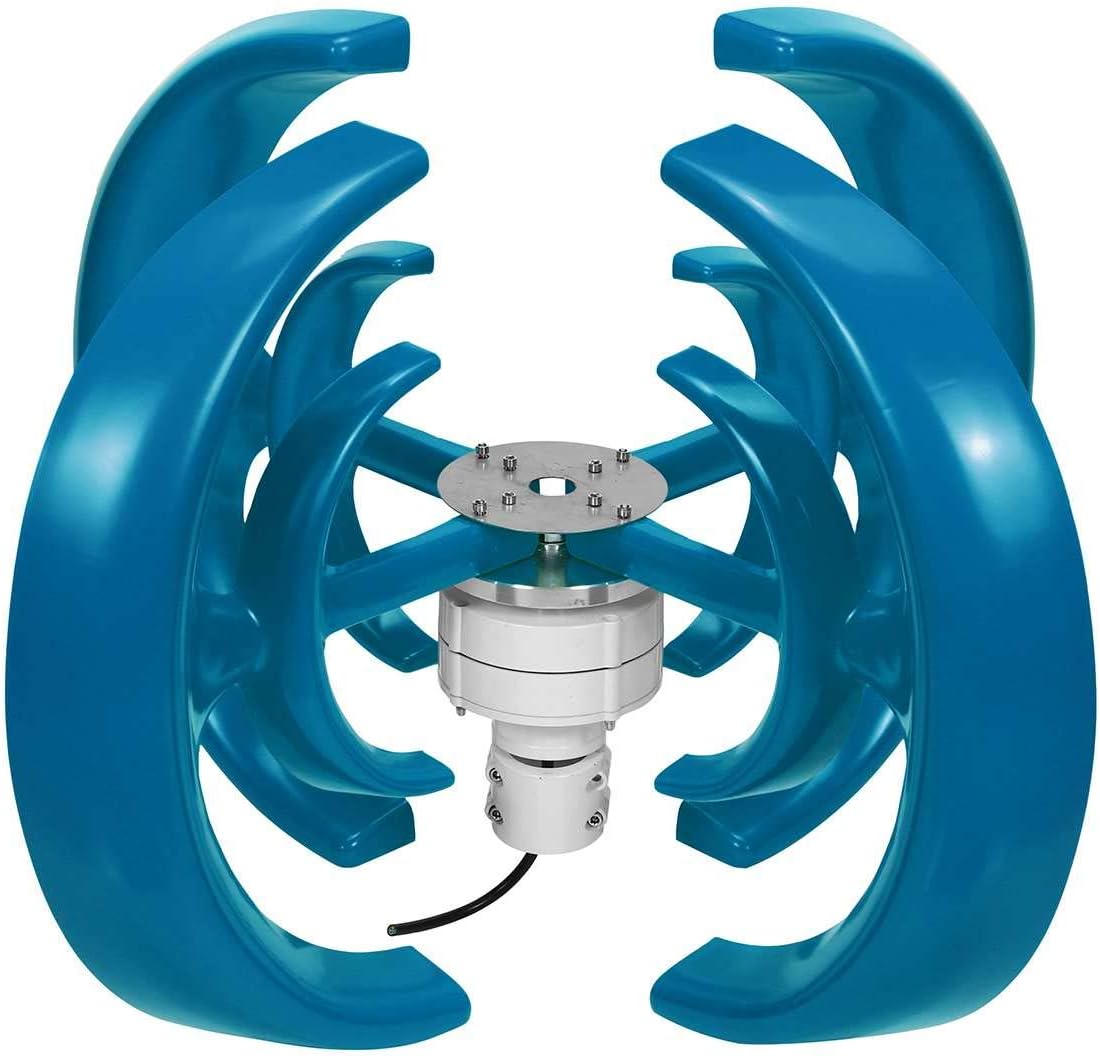 12V 24V 4 Blades Lantern Wind Turbines Generator Vertical Axis Motor Kit for Home Hybrids Streetlight Use Electromagnetic 4200W,12v