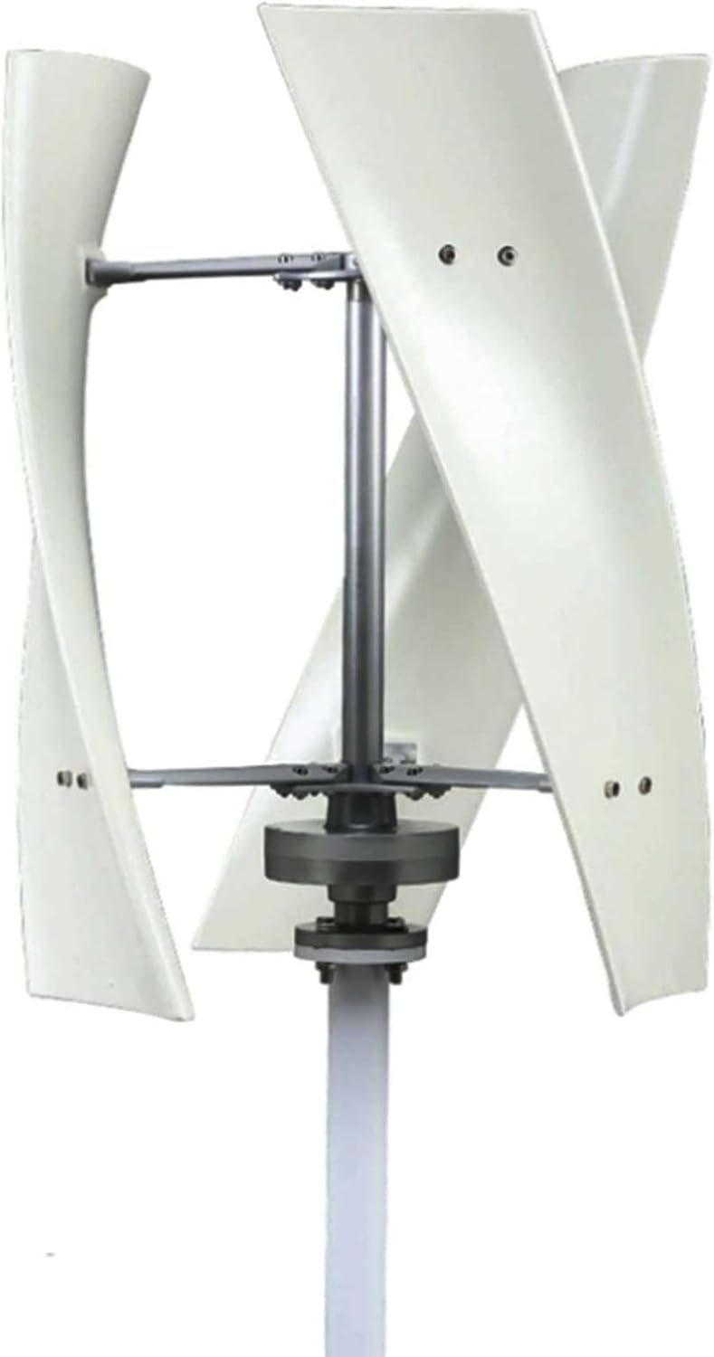 220v, 8000W Vertical Wind Turbine Generator with MPPT Controller, 12V-220V 3 Blades Magnetic Levitation Wind Generator for Home Street Lighting (White)