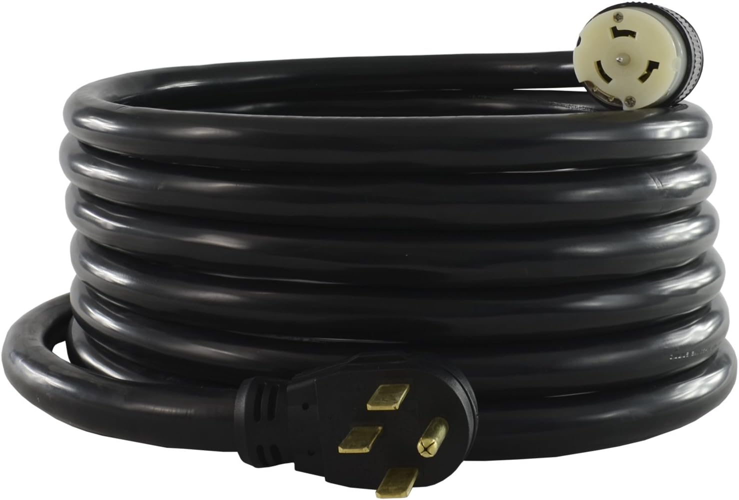 Conntek 1450SS2-15 50 Amp Temp Power Generator Cord, 15 Feet, Black