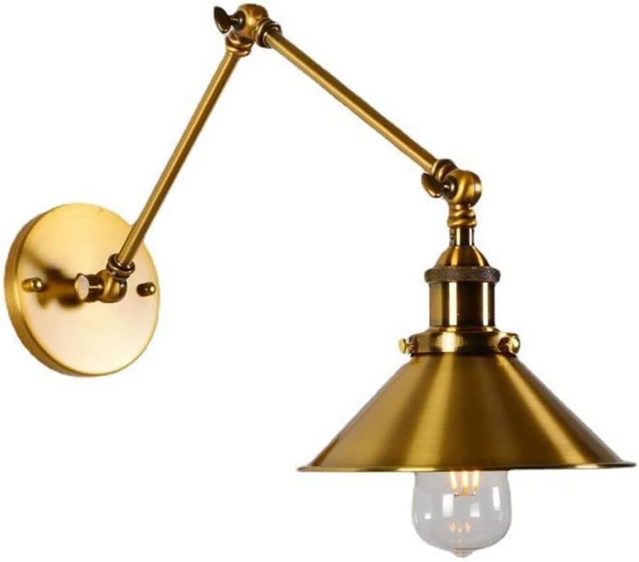 Wall Sconces Antique Long Swing Arm Wall Light European Stely Industrial Metal Wall Lamp Wall Mounted Lighting Fixture Corridor Living Room Hotel Study