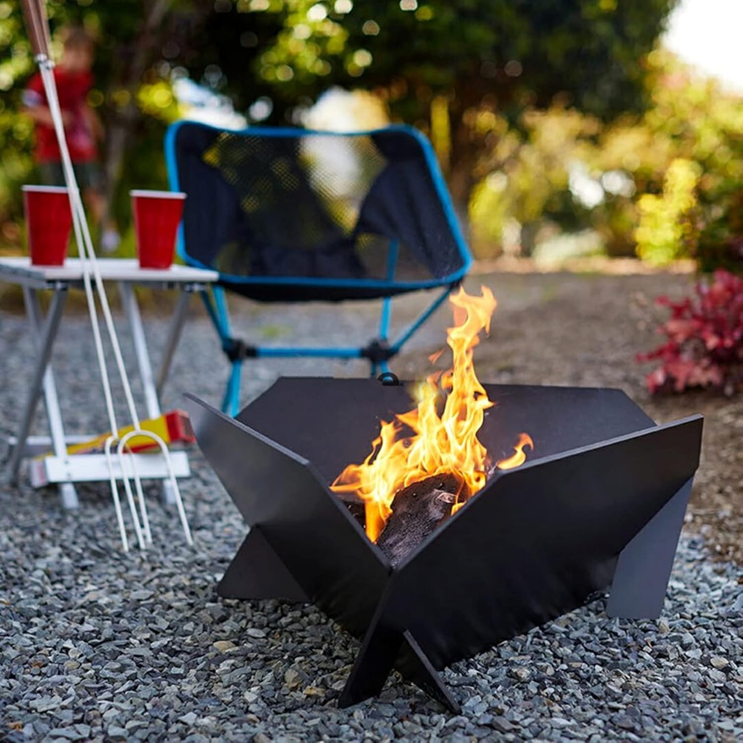 Fire Pits Outdoor Wood Burning Firepit Fire Pit - Large Round Wood Burning Backyard & Patio Firepit Bowl