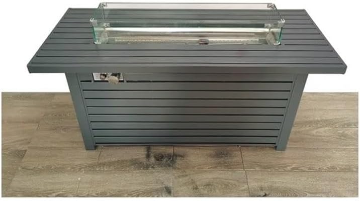 Living Source International 24'' H Steel Propane Outdoor Fire Pit Table with Lid