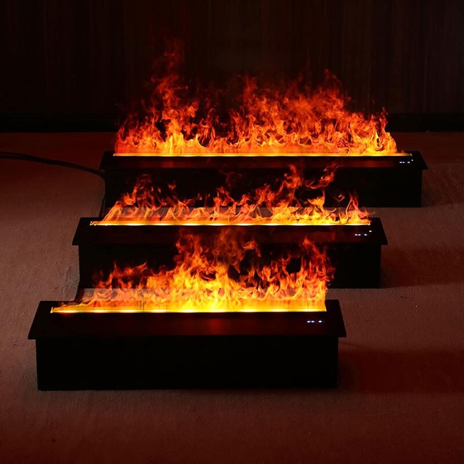 3D Water Vapor Fireplace with Humidifier Flame 47.2