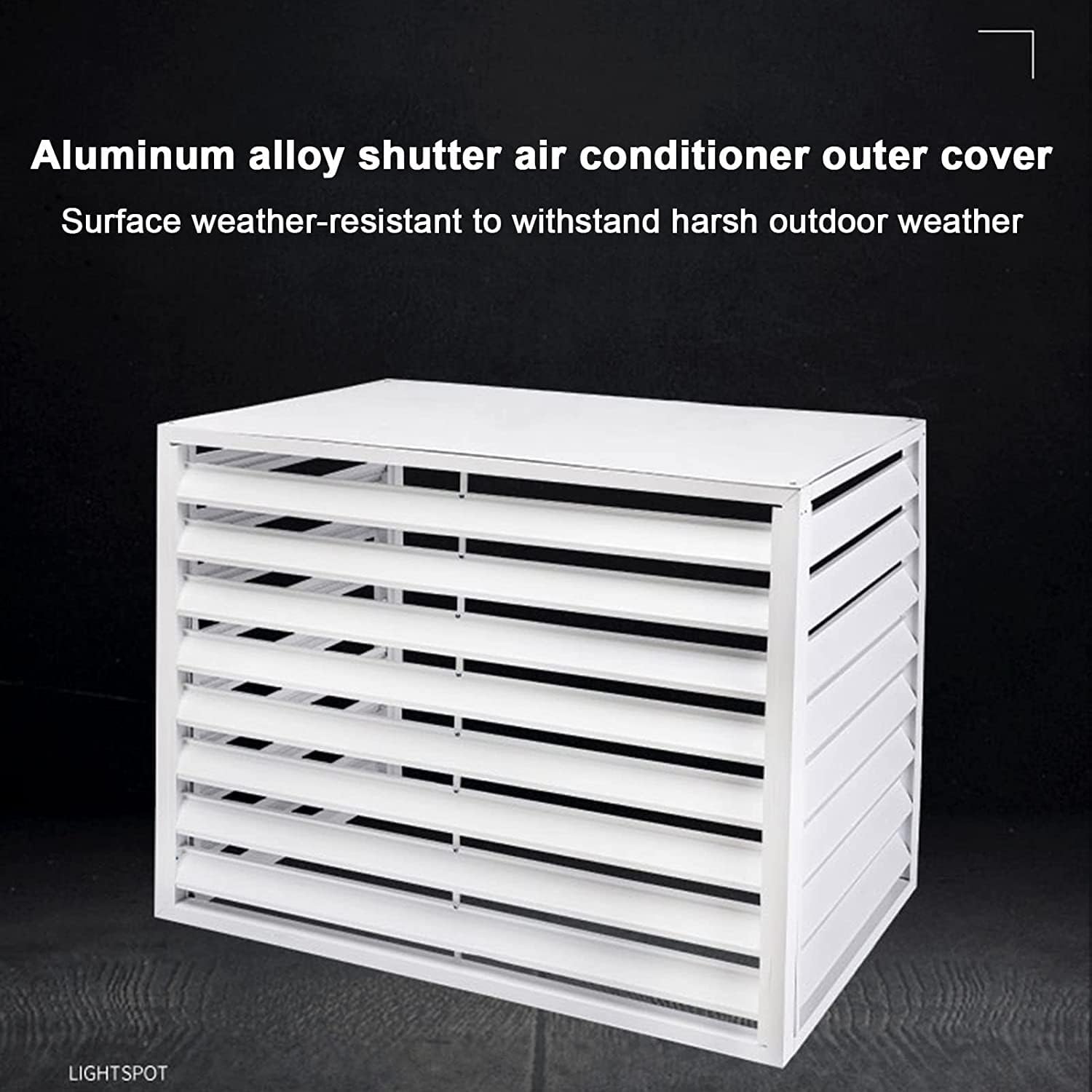 air Conditioner Fence for Outside Units Outdoor Privacy Fence Panels,AC Covers for Outside to Hide Air Conditioner & for Outdoor Privacy, Aluminum Alloy Space Divider Trash Can Enclosure Flower Stan