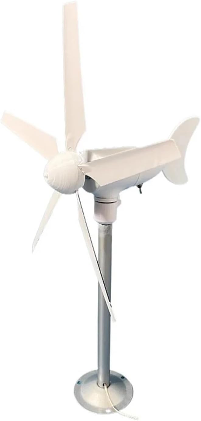 Wind Power DIY Kit 5-Blade Mini Wind Turbine Model Three-Phase Permanent Magnet Brushless Outdoor Windmill DIY Small Wind Turbinefor Homes Learn About Renewable Energy & Power