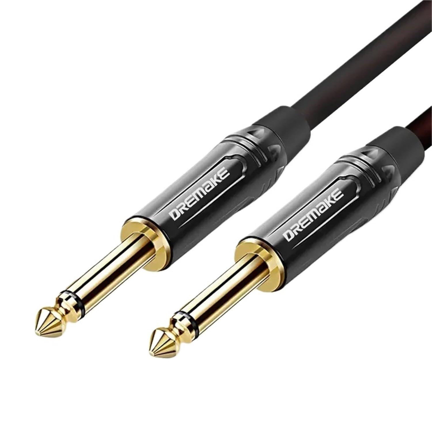 Jack 6.5mm Audio Cable Male to Male Guitar Cable for Electronic Musical Instrument ConnectTo Audio Amplifiers Etc(1m)