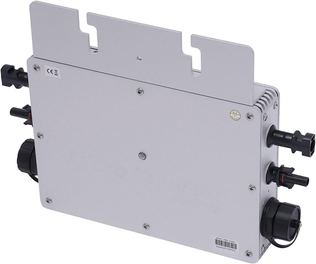 700W Grid Tie Inverter, Solar Grid Tie Micro Inverter Waterproof IP65 DC54V PV Input AC110V Output for Solar Panel for Various Household Appliances