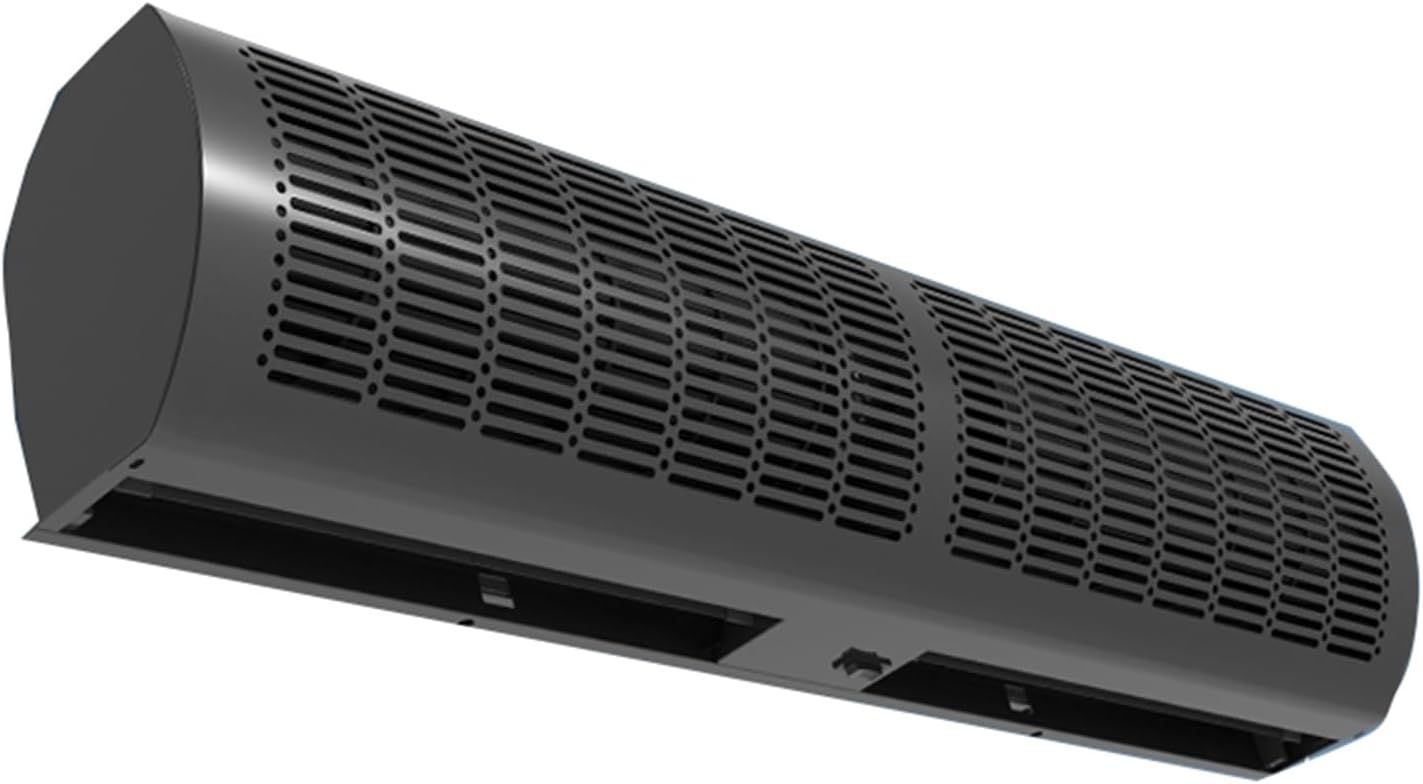 Black Energy-Saving Air Curtain Machine with Remote Control, Suitable for Elevator Cars and Shops, 2 Speed Adjustable(150cm(59inch))