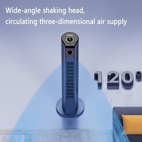 Tower Fan/Office Bladeless Fan/Oscillating Floor Fan/Air Circulation Fan, 3-Speed Adjustment, Wide-Angle Air Delivery, Use with Air Conditioner, Uniform Cooling Throughout The House