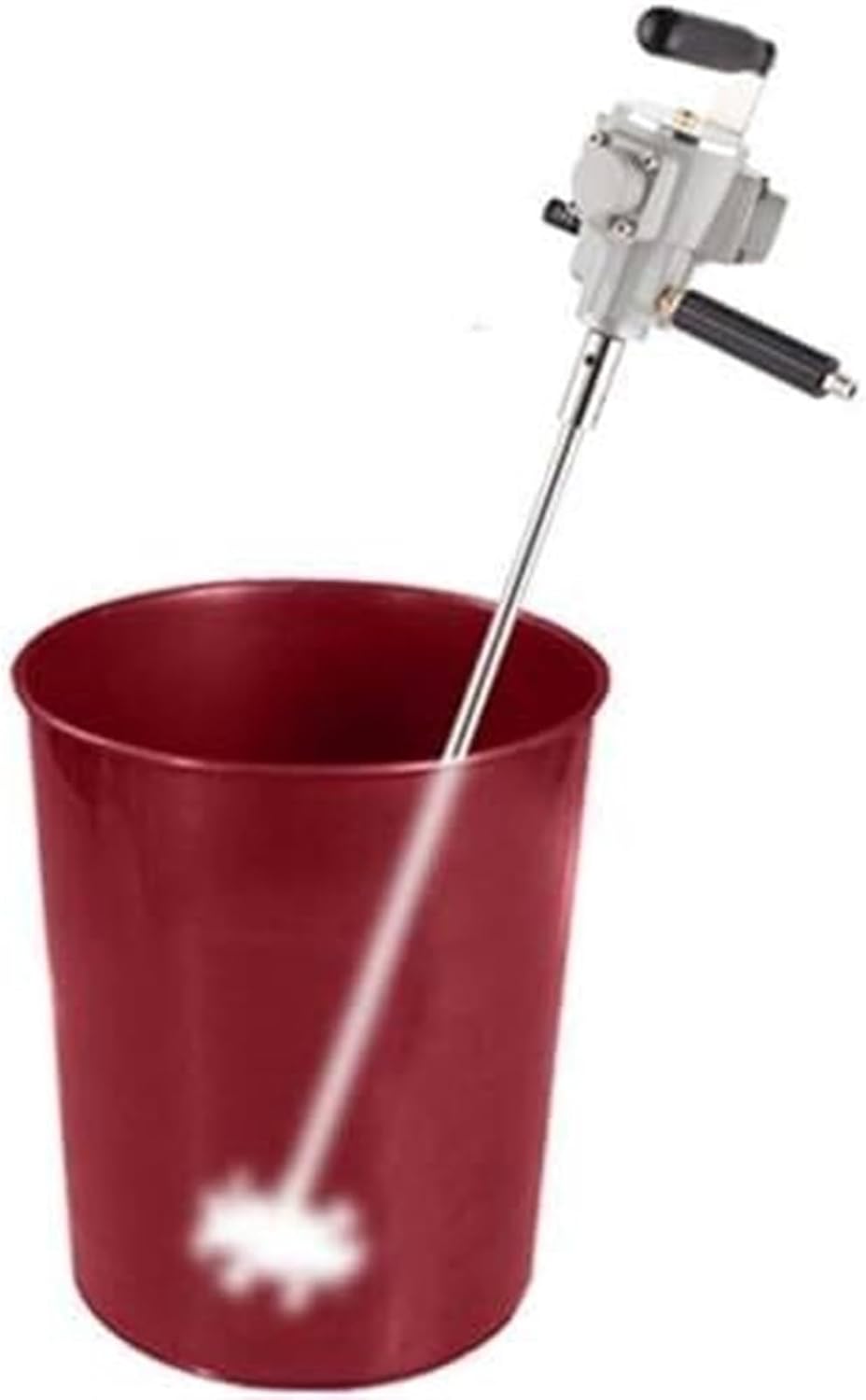 Square Barrels Paint Mixing Machine, 20L Stirring Capacity Handheld Pneumatic Mixer for Paint Coating Materials Viscous Liquid Ink