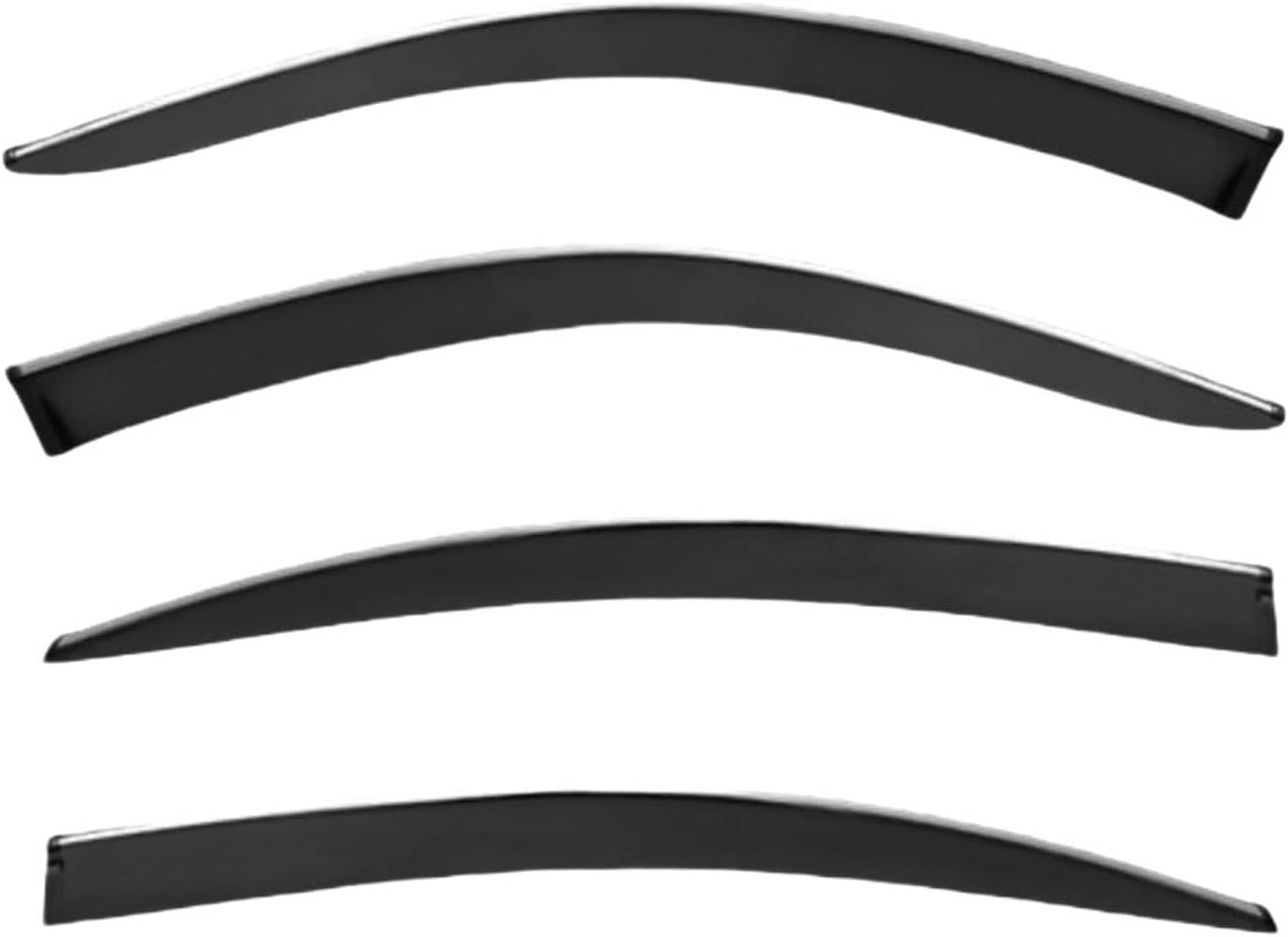 Window Deflectors for BMW 3 Series i Standard Wheelbase MK7-G20 2020-2025, Sun Rain Guard Window Visors Vent Shades with Bright Stripes Car Accessories