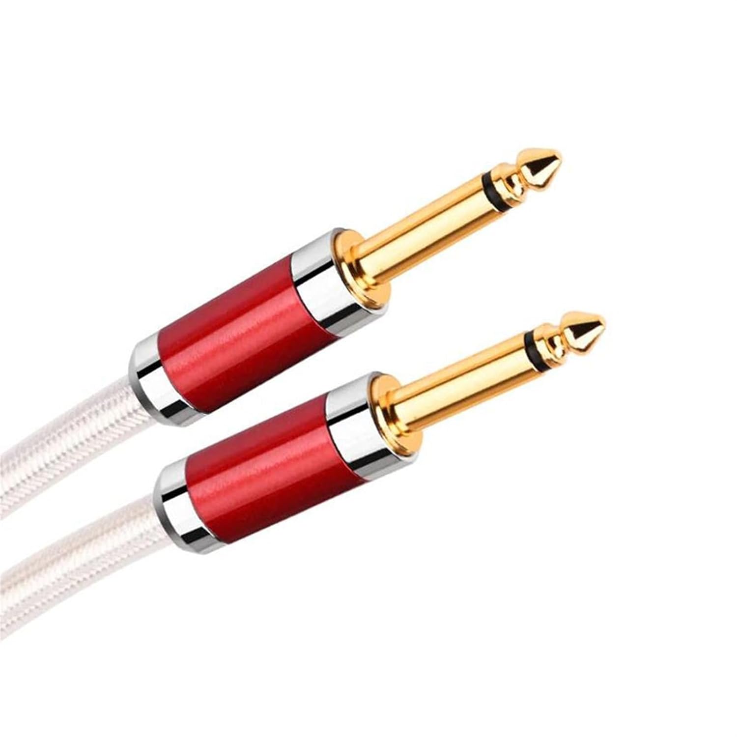 Pro Audio Cable 6.5mm Aux Guitar Cable Hi-end 7N OCC Instrument Cable 6.5mm TS Jack Mono Cable For Mixer Amplifier(1.5m)