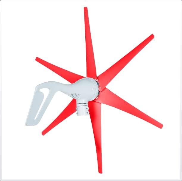 8000W Red Wind Generator Wind Turbine with Nylon Fibre Use for Farm Boat Home Company Ship