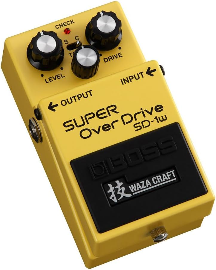 BOSS SD-1W SUPER OverDrive | Premium Waza Craft Guitar Effect Pedal with Analog Circuitry | True Reproduction of the Legendary BOSS SD-1 SUPER Overdrive | Standard & Custom Playing Modes