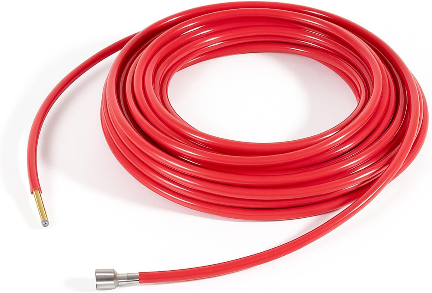 Replacement for FlexShaft Cable Assembly 64343 K9-102, 1/4” x 50 ft with Sheath and Couplings, Compatible with RIDGID K9-102 Drain Cleaning Machine for 1-1/4” to 2” Pipes