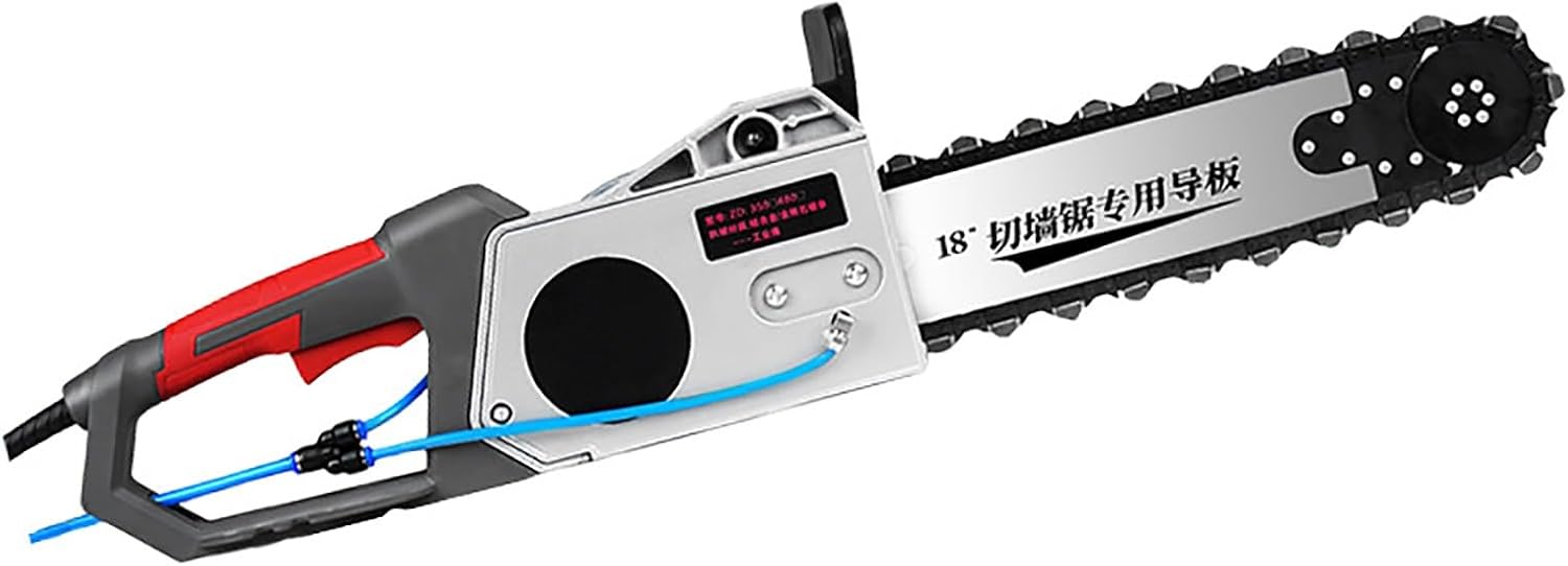 Handheld Brushless Chainsaw, Electric Concrete Chain Saw With 2 Chains/2 Guide Bar, 5800W/6500W Power, Portable Electric Diamond Chainsaw For Cutting Brick And Reinforced Concrete Walls(350mm)