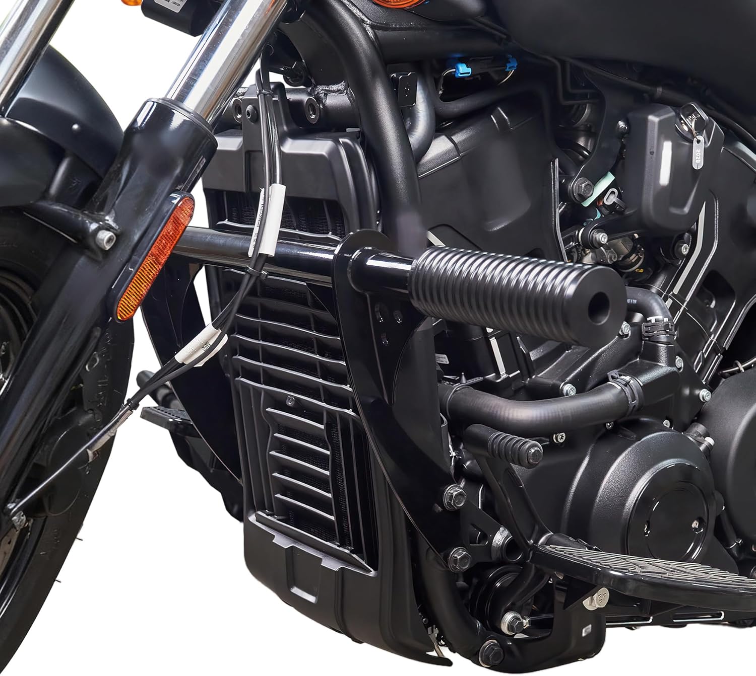 Accessories FOR 2025 Scouts Models,Engine Guard Crash Bars Tip-Over Falling Protectors Rider Highway Foot Rests for Indian Scout Bobber 2025 (Glossy Black Style)