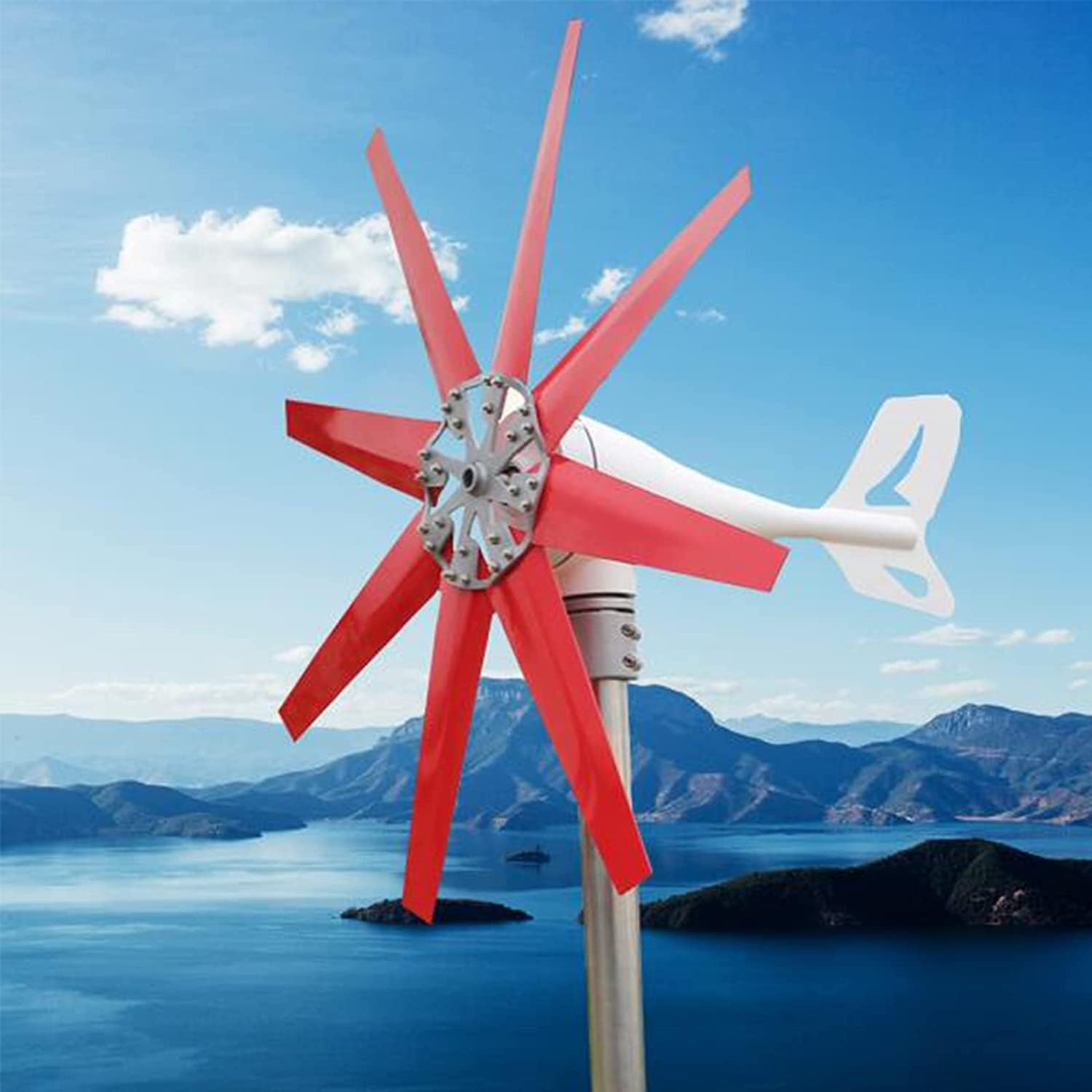 LiuSj JUnSt 12000W Wind Generator 12V 24V 48V Wind Turbines Horizontal Home Powers Windmill Energy Turbines Charge