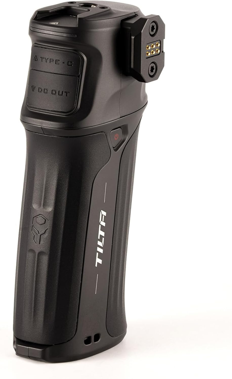 Tilta Nucleus Nano II Power Handle | Expanded Power for The Nano II Hand Wheel | Power Accessories via USB-C & DC | Mounting Points for Shoulder Rig or Monitor | Improved Comfort w/Nano II Wheel