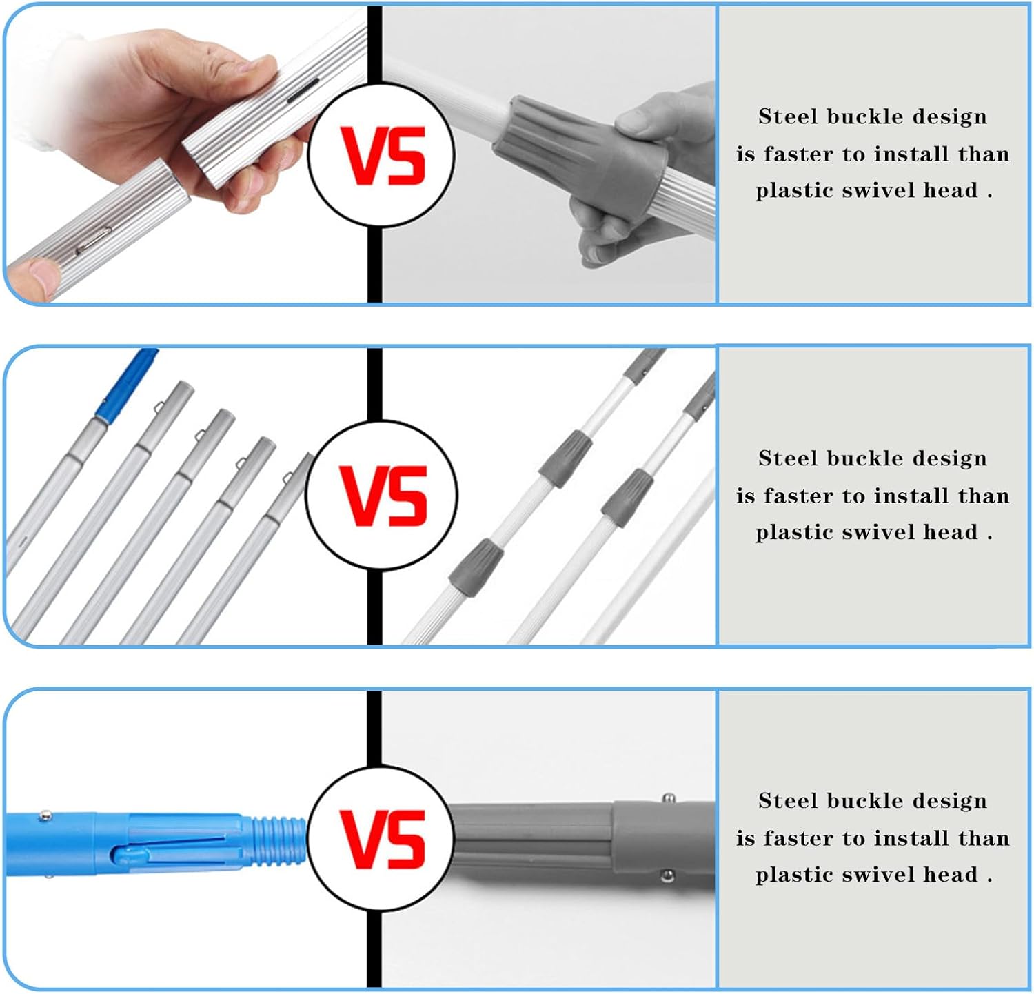 35FT Water Fed Pole Kit Adjustable Solar Panel Cleaning Kit Cleaner Tool for Window Glass Roof Outdoor Glass Brush Window Washing Equipment (35FT)