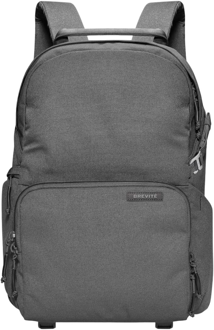 BREVITE - The Jumper - Compact Camera Backpacks for Photographers - A Minimalist & Travel-friendly Photography Backpack Compatible With Both Laptop & DSLR Accessories 18L (Charcoal Gray)