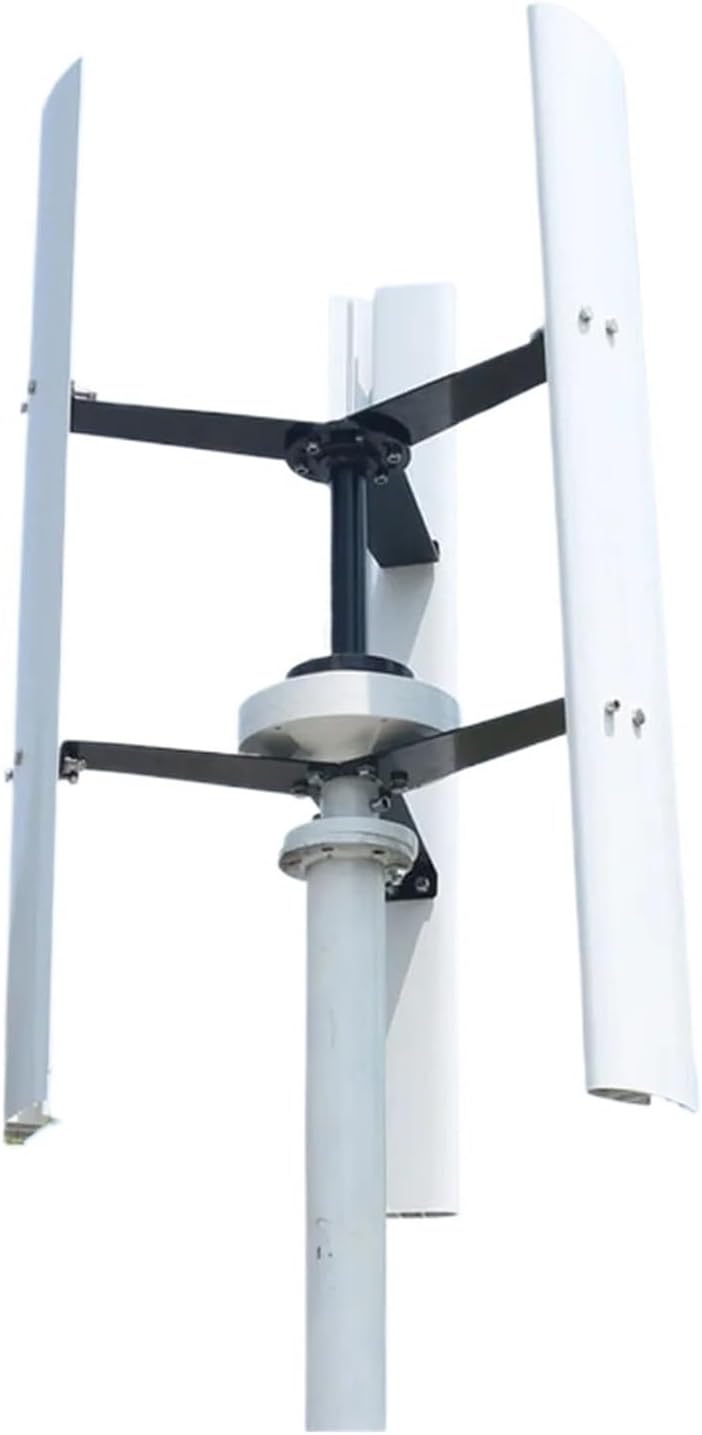 Wind Turbine Generator Kit, Low Noise 10KW Vertical Free Energy Wind Turbine Generator For Home 10000W 12V 24V 48V AC 3 Phase Windmill Low Wind Speed Starting Wind Turbines for Hybrid Solar Wind Syste
