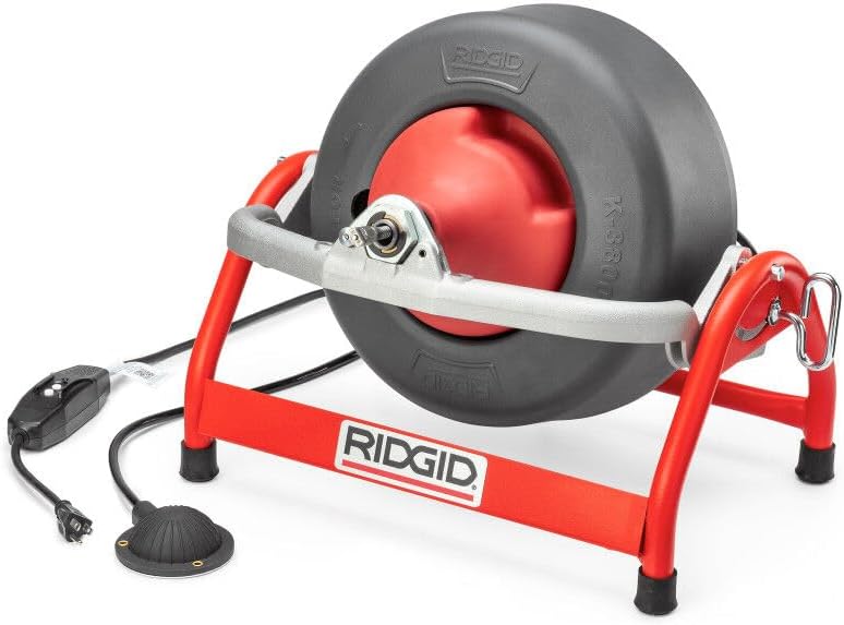 Ridgid 53122 K-3800 W/C-45 Drum Machine For 3/4