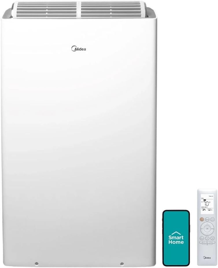 Midea 12,000 BTU DUO Portable Air Conditioner with MShield MAP14AS1TWT-C (Renewed)