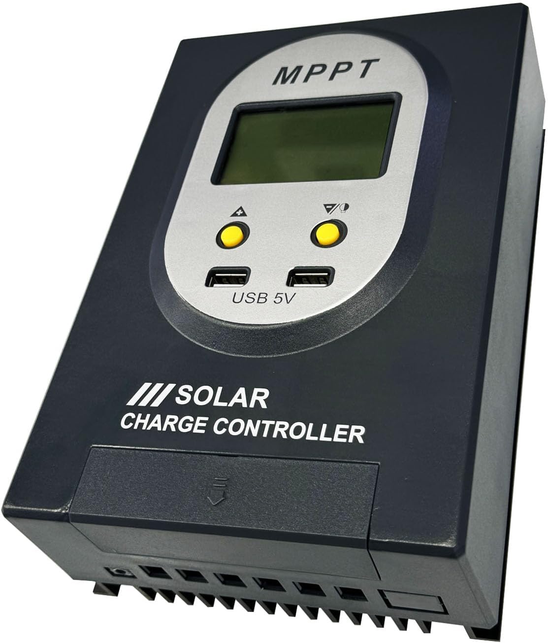 30A MPPT Solar Charge Controller, 12V/24V Auto-Switching, LCD Display, Dual USB Ports, Intelligent Regulator for Solar Panels, Lithium Battery Compatible