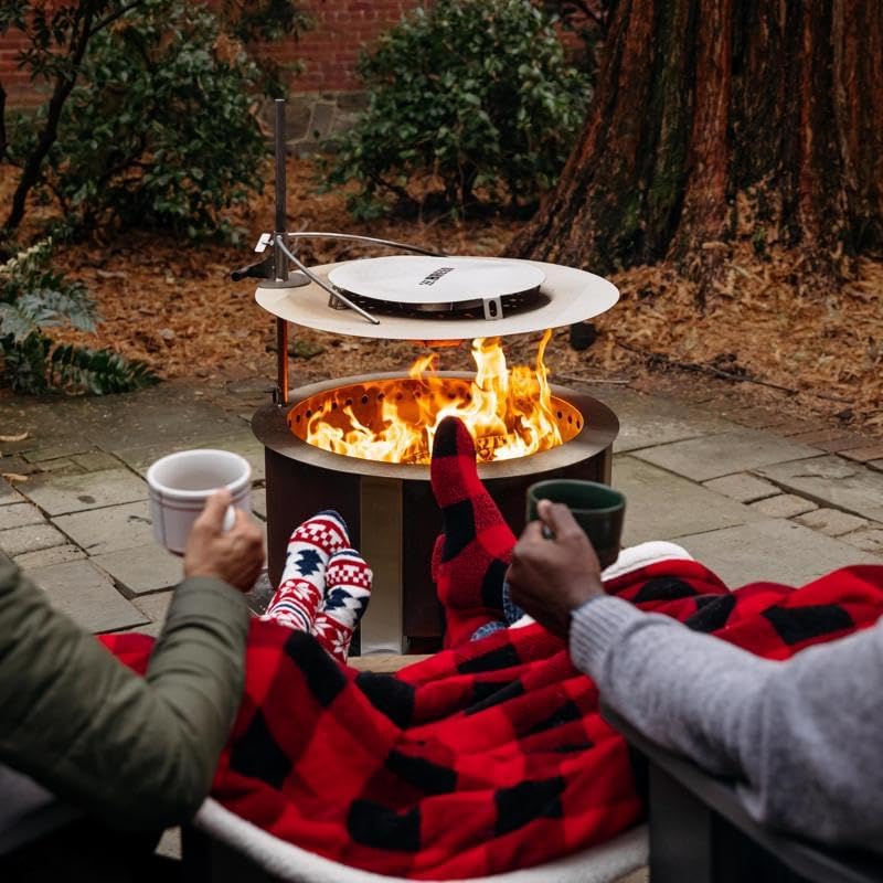 Breeo Outpost™ Heat Deflector X24 | Compatible with Y Series and X Series Smokeless Fire Pit | Maximize Hot Airflow | USA Made | Live-Fire Cooking Accessory (Heat Deflector ONLY)