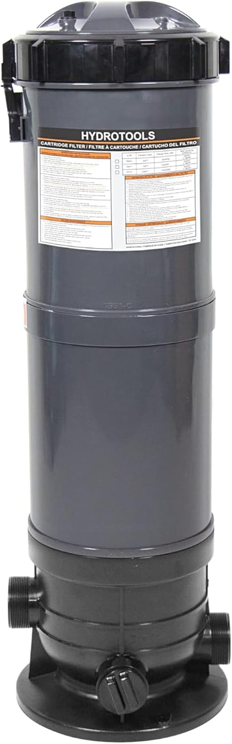 Swimline HYDROTOOLS Above-Ground Pool Cartridge Tank & Replacement Filter Element - 70 Sq. Ft. High-Performance Filtration, Sure-Flo System, Pump or Base Not Included