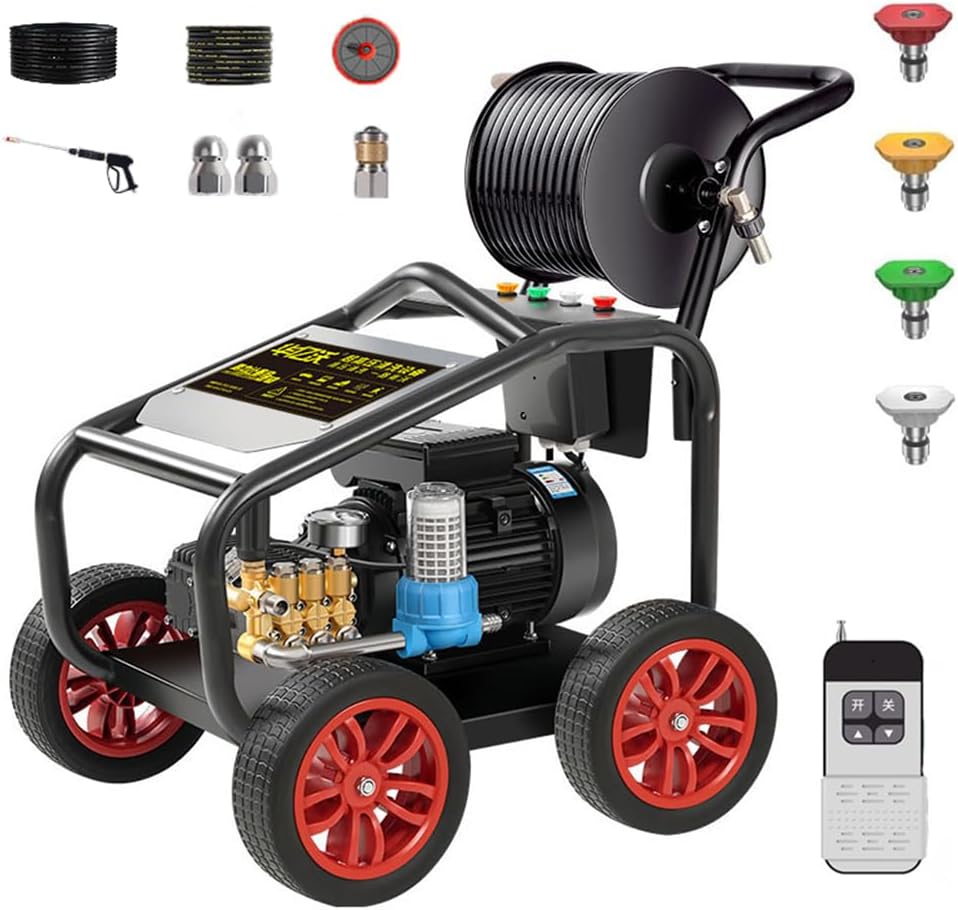 High Pressure Washer 2-in-1,Drain Cleaning Machine 131FT with 2800W Motor,Pipe Cleaning