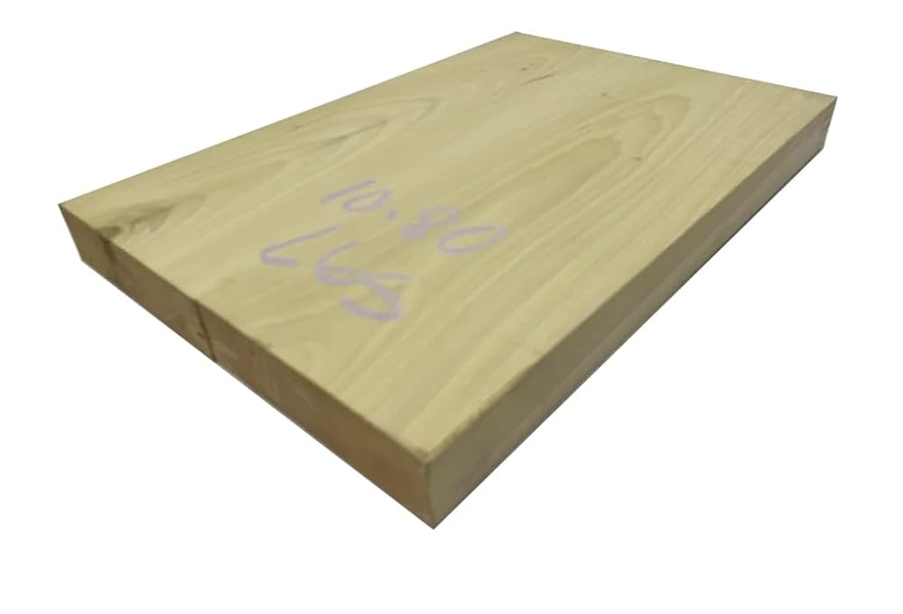 Exotic Wood Zone | Yellow Poplar Explorer Bass Wood Body Blank | Guitar Luthier Tonewood Suppliers | Glued Unplaned - 28