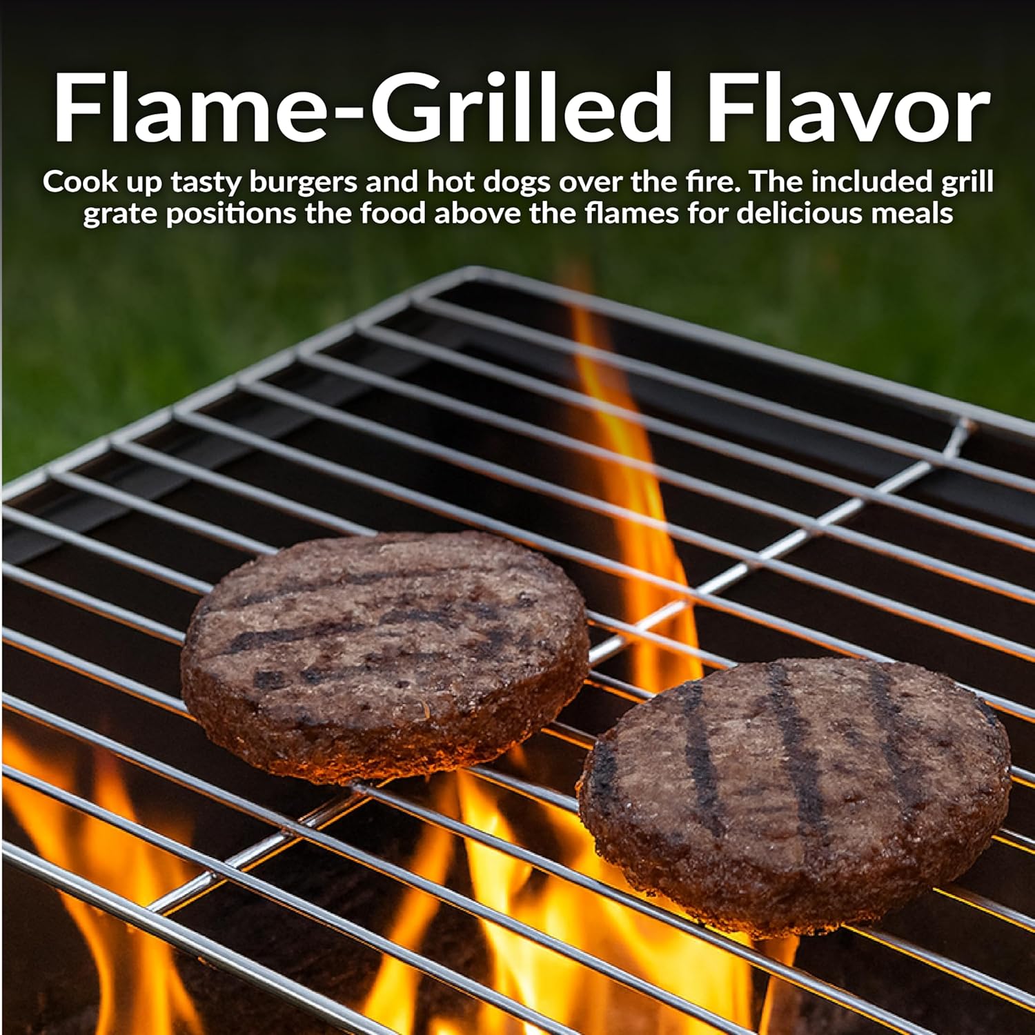 Sunnydaze 36-Inch Northland Steel Outdoor Fire Pit with Grill - Outdoor Fireplace with Cooking Grate, Spark Screen, Cover, and Poker