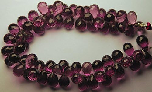 15 pcs of extremely beautiful,super finest,kunzite pink quartz micro faceted tear drops shape briolettes,11-10mm aprx