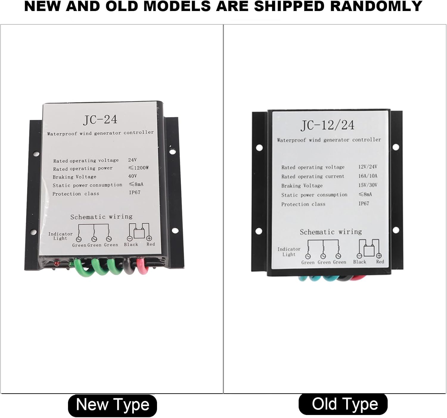 FTVOGUE Wind Turbines, Wind Turbine Generator, Windmill Generator 800W Wind Turbine Businesses 5 Blade Wind Controller, Renewable Energy Power Inverters (24V)